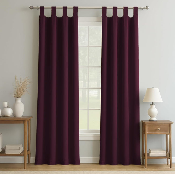 TOP LOOPS | SAFARI DIMEOUT BLACKOUT Curtains | Thermal Insulated & Noise Reducing Panels | Fully Room Darkening