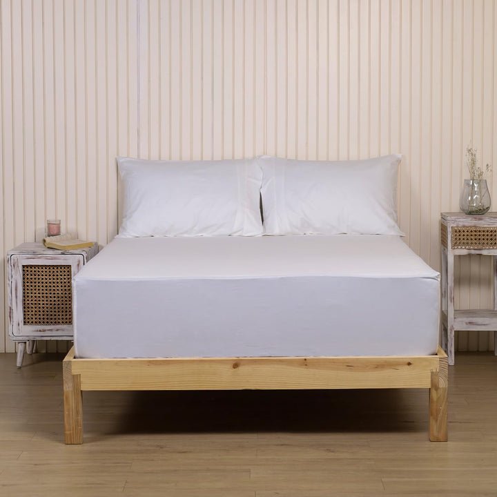 PERCALE Cotton Fitted/Elasticated Bedsheet