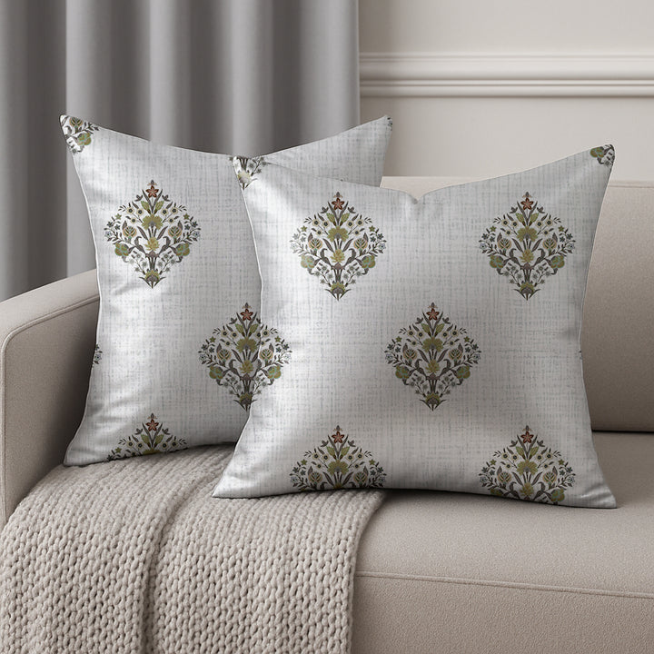 Printed Cushion Covers for Sofa & Bed | Soft, Durable & Fade-Resistant Fabric | Decorative Throw Pillow Covers for Living Room & Bedroom - V