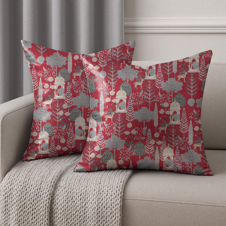 Printed Cushion Covers for Sofa & Bed | Soft, Durable & Fade-Resistant Fabric | Decorative Throw Pillow Covers for Living Room & Bedroom - VIII