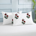 PRINTED COTTON Quilted Pillow Cover | Ultra-Soft, Breathable & Hypoallergenic | Skin & Hair Friendly with Zipper Closure
