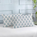 PRINTED COTTON Quilted Pillow Cover - Set of 2 | 300 TC | Ultra-Soft, Cooling & Breathable | Skin & Hair Friendly | Zipper Closure | Sweat-Absorbent & Hypoallergenic
