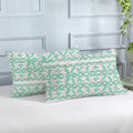PRINTED COTTON Quilted Pillow Cover - Set of 2 | 300 TC | Ultra-Soft, Cooling & Breathable | Skin & Hair Friendly | Zipper Closure | Sweat-Absorbent & Hypoallergenic