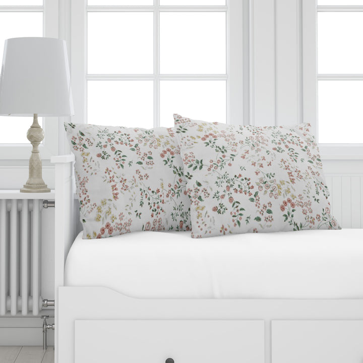 Printed Cotton Percale Pillowcovers | Set of 2 | Crisp and Cooling | 300 TC | Premium Cotton Printed Bed Pillow Covers