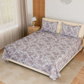 COTTON TWILL |  Bedsheet with Pillow Covers | Soft, Breathable & Floral Printed Bedsheet  | 300 TC | Wrinkle-Resistant, Fade-Proof