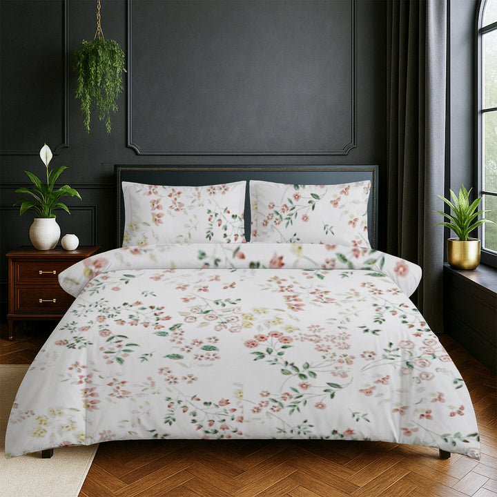 Printed Cotton Percale Reversible Dohar | 300 TC | 3-Layered AC Blanket with 250 GSM Cotton Filling | Ultra-Soft, Lightweight | Summer Throw Blanket