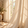 Solid Cotton Linen Sheer Curtains | Grommet/Rings Hanging | Linen Texture