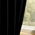 HERRINGBONE EMBOSSED | TRUE BLACKOUT Curtains | Thermal Insulated, Noise Reducing, Light Blocking | Grommet Hanging