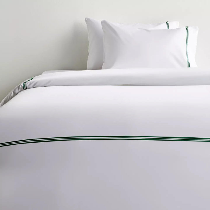 PERCALE Duvet Cover with Zipper Closure & Corner Ties