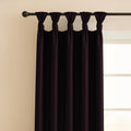 TWIST TAB TOP | 100% TRUE SAFARI DIMOUT BLACKOUT Curtains | Solid Color | Thermal Insulated & Noise Reducing | Set of 2 Panel
