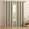 ENZO | TRUE BLACKOUT Curtains | Matte Finish Complete Light Block | Thermal Insulated, Noise Reducing, Light Blocking | Grommet Hanging - Set of 2 Panels