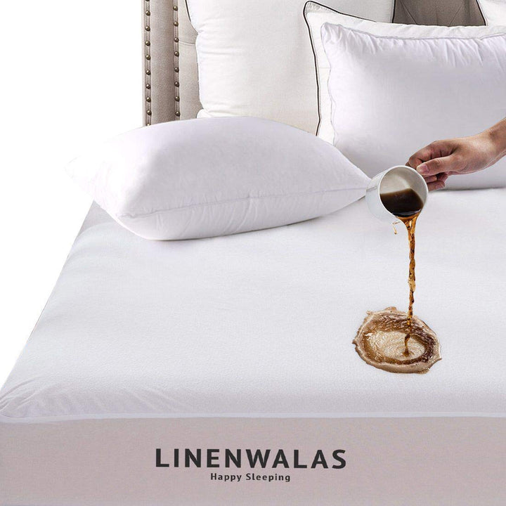 Mattress Protector | Waterproof Laminated Terry | Dustproof, Hypoallergenic, Ultra-Soft & Breathable Bed Cover