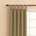 TWIST TAB TOP | TRUE BLACKOUT Curtains | Solid Color | Thermal Insulated & Noise Reducing | Set of 2 Panel