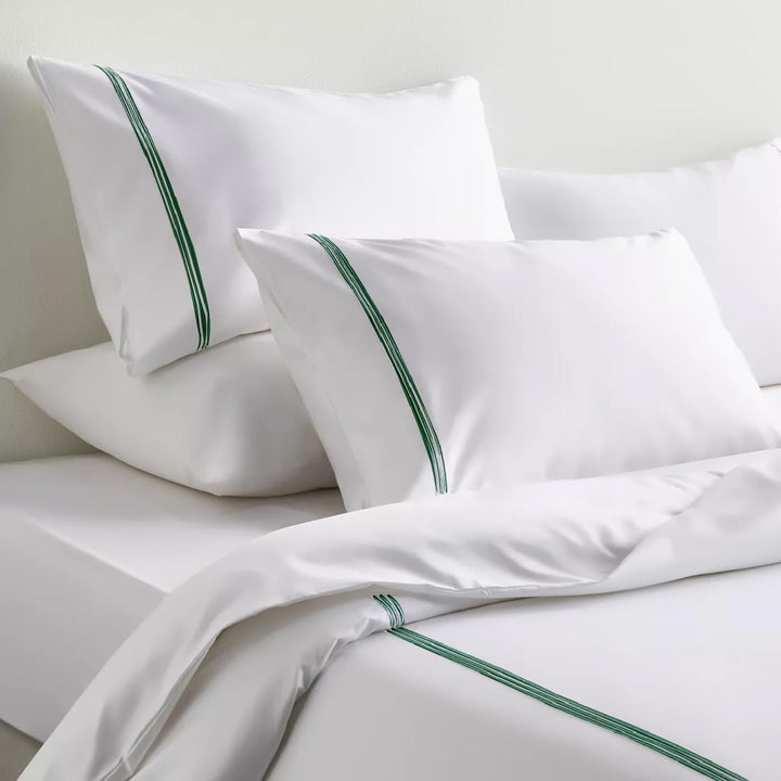 PERCALE Duvet Cover with Zipper Closure & Corner Ties