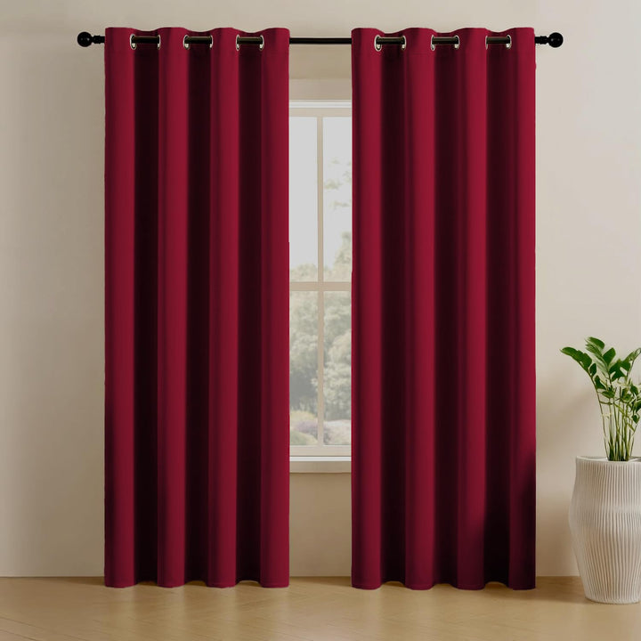 SOLIDS | PREMIUM TRUE BLACKOUT Curtains | Thermal Insulated, Noise Reducing, Light Blocking | Grommet Hanging