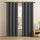 ENZO | TRUE BLACKOUT Curtains | Matte Finish Complete Light Block | Thermal Insulated, Noise Reducing, Light Blocking | Grommet Hanging - Set of 2 Panels