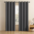 ENZO | TRUE BLACKOUT Curtains | Matte Finish Complete Light Block | Thermal Insulated, Noise Reducing, Light Blocking | Grommet Hanging - Set of 2 Panels