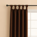TWIST TAB TOP | TRUE BLACKOUT Curtains | Solid Color | Thermal Insulated & Noise Reducing | Set of 2 Panel