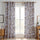 200TC Sheer Cotton Curtains – Light Filtering Floral Door & Window Drapes, Grommet Top, Set of 2