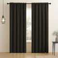 ROD POCKET | PREMIUM TRUE BLACKOUT Curtains | Thermal Insulated, Noise Reducing, Light Blocking | Set of 2 Panels