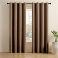 SOLIDS | PREMIUM SAFARI DIMOUT TRUE BLACKOUT Curtains | Thermal Insulated, Noise Reducing, Light Blocking | Grommet Hanging