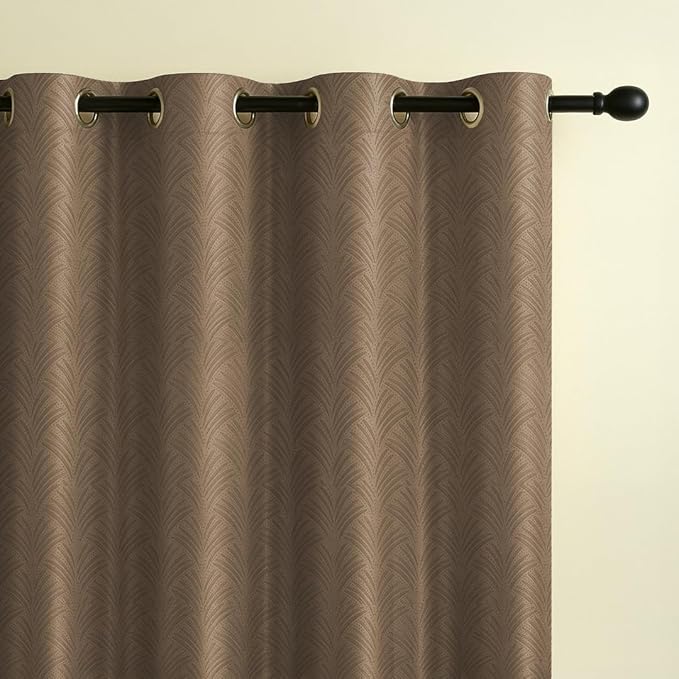 FERN DESIGN | TRUE BLACKOUT Curtains | Thermal Insulated, Noise Reducing, Light Blocking | Grommet Hanging