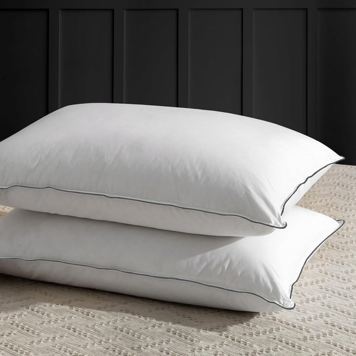 FEATHER PILLOW | 10% Egyptian Cotton, 50% Goose Down & 40% Feather