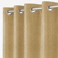 EMBOSSED CLADDING TEXTURE | TRUE BLACKOUT Curtains | Thermal Insulated, Noise Reducing, Light Blocking | Grommet Hanging