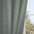 HERRINGBONE EMBOSSED | TRUE BLACKOUT Curtains | Thermal Insulated, Noise Reducing, Light Blocking | Grommet Hanging