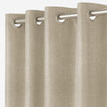 EMBOSSED CLADDING TEXTURE | TRUE BLACKOUT Curtains | Thermal Insulated, Noise Reducing, Light Blocking | Grommet Hanging