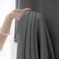 LUMIA | TRUE BLACKOUT Curtains  | Grommet Hanging | Rich Linen Texture | Thermal Insulated & Noise Reducing Panels - Set of 2 Panels