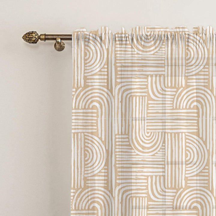 PATTERNS | Rod Pocket Sheer Cotton Linen Curtains - Set Of 2 Panels