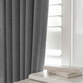 LUMIA | TRUE BLACKOUT Curtains  | Backtape Hanging | Rich Linen Texture | Thermal Insulated & Noise Reducing Panels - Set of 2 Panels
