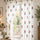 Hand Block Printed Cotton Linen Sheer Floral Door Curtains – Light Filtering, Grommet Style, Pack of 2 (Rubby Flora)