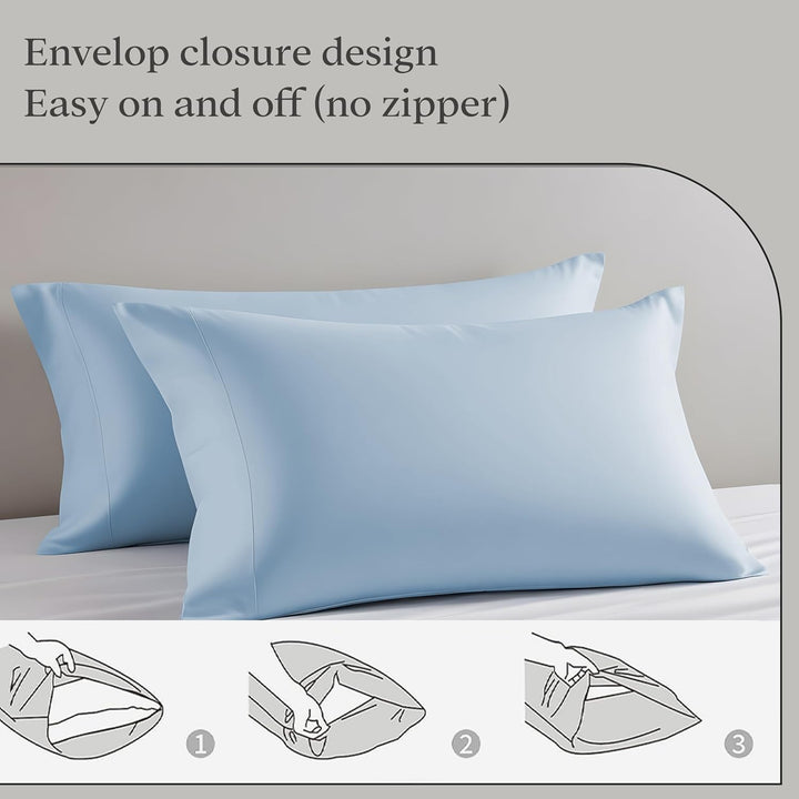 1200 TC | SUPIMA COTTON Duvet Cover with Zipper Closure & Corner Ties