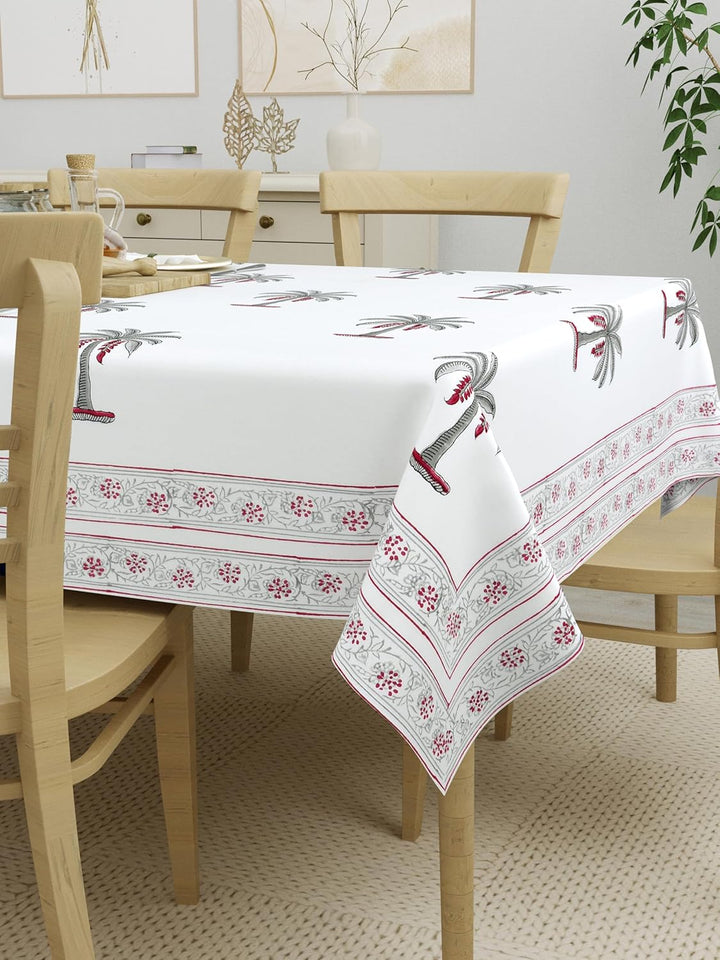 HANDBLOCK Printed Cotton Tablecloth