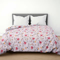 GARDEN DREAM | Cotton Printed Duvet Cover with Zipper Closure & Corner Ties – Soft, Lightweight Comforter, Rajai & Quilt Cover, Blanket cover