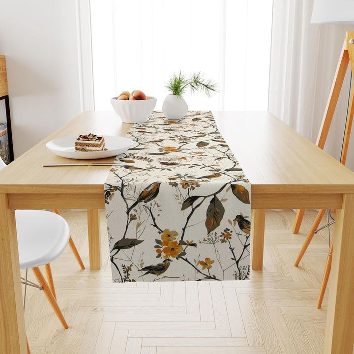 Printed Dining Table Runner | Heat Resistant Decorative Tableware | Central Table Runner for 4 Seater & 6 Seater