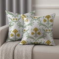 Printed Cushion Covers for Sofa & Bed | Soft, Durable & Fade-Resistant Fabric | Decorative Throw Pillow Covers for Living Room & Bedroom - V