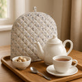Printed Cotton Tea Cosy for Kettle – 12x15 Inches | 3-Layer Thermal Insulation | Elegant Printed Design | Tea Kettle Warmer & Pot Cover for Coffee Table or Dining Table Décor