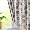 EARTHY BLOOM | Luxury Printed Blackout Curtains for Windows & Doors | Premium Noise Reducing & Thermal Insulated Curtains for Bedroom & Living Room Décor (Pack of 2)