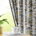 LUSH FLORA | Luxury Printed Blackout Curtains for Windows & Doors | Premium Noise Reducing & Thermal Insulated Curtains for Bedroom & Living Room Décor (Pack of 2)