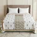 Jaipuri Premium Mulmul Dohar | Hand Block Printed AC Blanket | Reversible Cotton Quilted Dohar