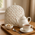 Printed Cotton Tea Cosy for Kettle – 12x15 Inches | 3-Layer Thermal Insulation | Elegant Printed Design | Tea Kettle Warmer & Pot Cover for Coffee Table or Dining Table Décor