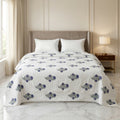 Organic Mulmul Cotton Quilt – Hand Block Printed, All-Season Reversible Quilt