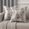 Printed Cushion Covers for Sofa & Bed | Soft, Durable & Fade-Resistant Fabric | Decorative Throw Pillow Covers for Living Room & Bedroom - V