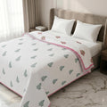 Jaipuri Premium Mulmul Dohar | Hand Block Printed AC Blanket | Reversible Cotton Quilted Dohar