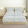 Printed Cotton Percale Fitted/Elasticated Bedsheet | Floral All-Around Elastic Deep Pocket Bedsheet with Matching Pillow Cover | 300 TC | Soft, Breathable, Luxury Bedsheet