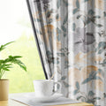 BOTANICAL | Luxury Printed Blackout Curtains for Windows & Doors | Premium Noise Reducing & Thermal Insulated Curtains for Bedroom & Living Room Décor (Pack of 2)