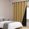 100% True Blackout Curtains Set of 2 Panels | Thermal Insulated | Noise Reducing, Light Blocking | Grommet Hanging | Moonlight Design